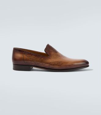 Berluti Scritto leather loafers