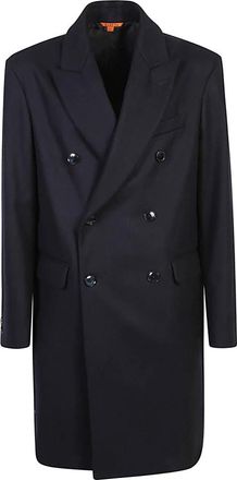 Barena Double-Breasted Coats, male, Blue, Size: M Blue Winter Coats