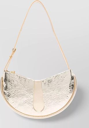 Themoir&egrave; pineapple fabric half-moon shoulder bag