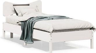 vidaXL Vidaxl - Estructura De Cama Sin Colch&oacute;n Madera De Pino Blanca 90x200 Cm