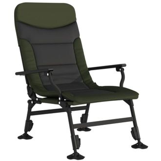 vidaXL Vidaxl - Silla De Pesca Con Reposabrazos Plegable Verde