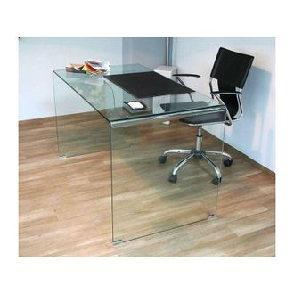Itamoby Scrivania in Vetro H74x70x120cm Itamoby Glassy Trasparente