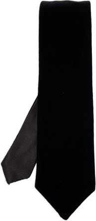 Giorgio Armani Velvet Stropdas - Heren - Stropdassen - Zwart - ONE Size - Accessoires