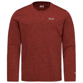 Jack Wolfskin Trail L/S Funktionsshirt f&uuml;r Herren | rot