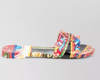 Dolce & Gabbana printed rubber slides