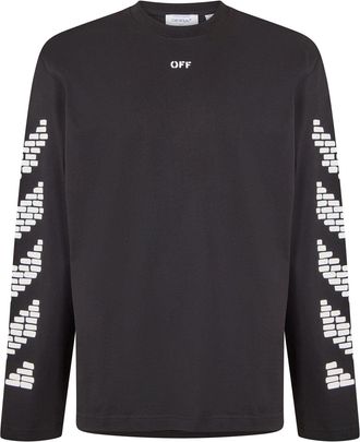 Off-white Mens Off White Long Sleeve T Shirt in Black - Size X-Small