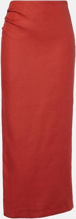 Sir. Linen maxi skirt