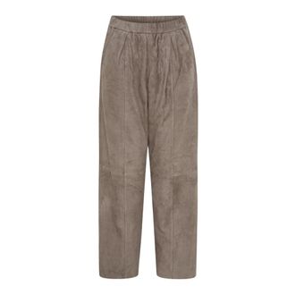 Notyz Notyz - Lederbroek - Dames - Broeken - Grijs - Maat: XL Leer
