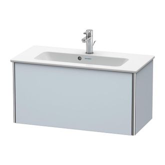Duravit Duravit Xsquare Mueble De Pared Compacto 81,0x38,8 Cm, 1 Caj&oacute;n, Para Lavabo Me De Starck 234283, Color (frente/cuerpo): Laca De Seda Azul Claro Mate -