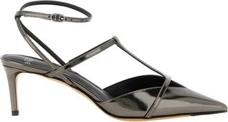 Alexandre Birman Serena 60 Sandal - Dames - Pumps - Grijs - 37 EU - Leer - Schoenen