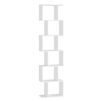 Vasagle Librer&iacute;a de 6 niveles de color blanco para sal&oacute;n o dormitorio