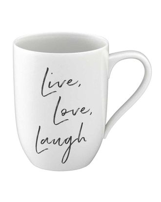 Villeroy & Boch Live Laugh Love Statement Mug
