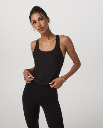 Vuori Clothing Energy Racerback Tank Top | Black | XS, Size Extra Small