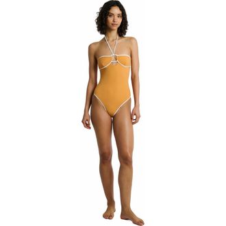 Onia Palermo One Piece in Sunset/white at Nordstrom, Size X-Small