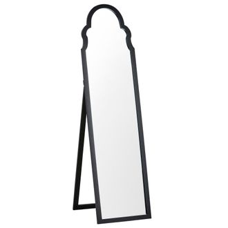 Beliani Beliani - Espejo De Pie Negro 40 X 150 Cm Mdf Soporte Marco Decorativo Moderno Chatillon