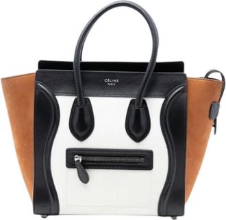 Celine Pre-owned Handbags, female, Multicolor, Size: ONE SIZE Pre-owned Micro Luggage Tote