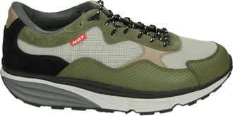 Mbt Groene Casual Lage Herenschoenen - Heren - Sneakers - Groen - 44 EU - Leer - Schoenen