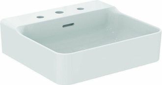 Ideal Lavabo Conca 500x450x165mm Blanco 3 Orificios Para Grifer&iacute;a, Con Rebosadero Ideal Standard