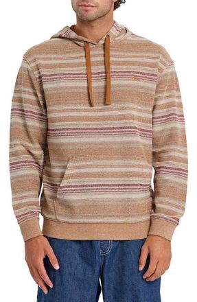 Quiksilver Great Otway Stripe Beach Hoodie in Bone White at Nordstrom, Size Xx-Large