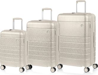 Champs Luggage Linen II / 3-Piece Luggage Set / Ivory