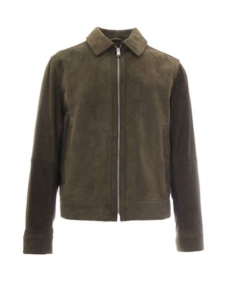 BOSS Soft Suede Pointed Collar Jacket