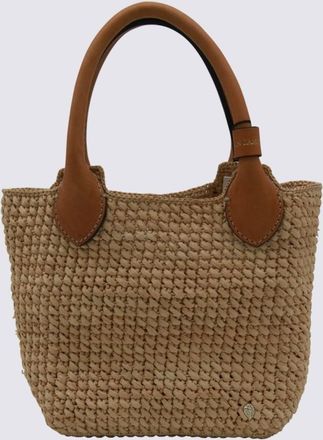 Helen Kaminski Beige Raffia Satchel