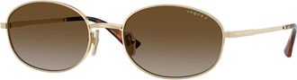 Vogue Eyewear VO4323S Polarized 848/T5 Womens Sunglasses Gold Size 56