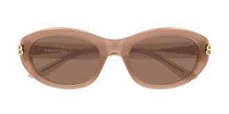 Balenciaga BB0434SK Asian Fit 004 Womens Sunglasses Brown Size 55