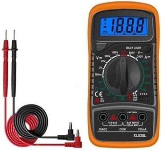 OEM Mult&iacute;metro Digital Xl830l, Probador De Bater&iacute;as, Corriente, Voltaje, Ca, Cc, Zumbador, Transistor, Npn, Pnp, Volt&iacute;metro, Amper&iacute;metro, Ohm&iacute;metro Para B