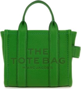 Marc Jacobs Green The Mini Leather Tote Bag