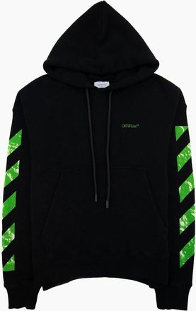 Off-white Mens Off White Moon Cam Arrow Skate Hoodie Black/green - Black/Multi - Size: 40