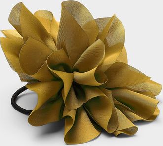 Simons Womens Large fabric flower hair tie