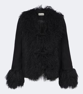 Rixo Chaqueta Sammy de ante con borrego