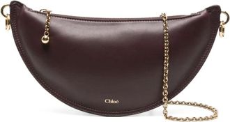 Chlo&eacute; Tassen, Dames, Rood, ONE Size, Leer, Mini Icons Schoudertas