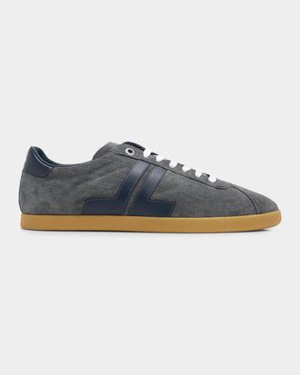 Lanvin Men & apos;s Glen 2.0 Suede Sneakers