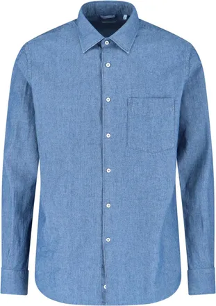Aspesi Light Blue Classic Cotton Denim Shirt