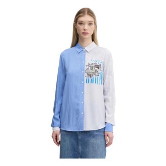Desigual Overhemden, Dames, Veelkleurig, XS, A Perfect Ride Shirt