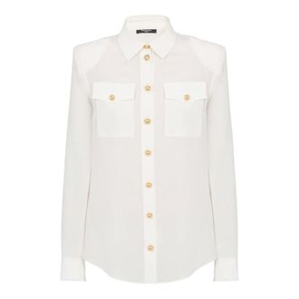 Balmain Mujer, Blusas y Camisas, Blanco, Talla: L
