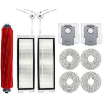 OEM Accesorios Compatibles Con La Aspiradora Robot Roborock P10/qrevo: Cepillo Principal, Filtro, Cepillo Lateral, Bolsa Para El Polvo, Mopa, L&iacute;quido Limp