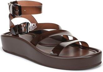 Naturalizer So Sweet Platform Ankle Strap Sandal in Chocolate Bar Brown at Nordstrom, Size 6.5