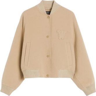 Max Mara Giacca in misto lana con applicazione - Toni neutri