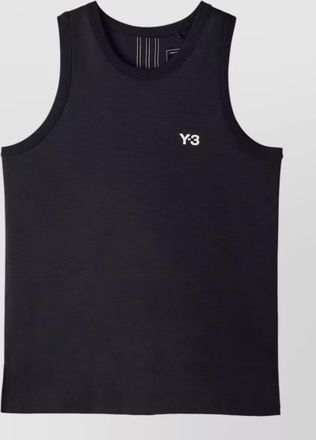 Yohji Yamamoto recycled polyester logo sleeveless tank top