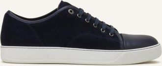 Lanvin DBB1 Leather And Suede Sneakers in Navy Blue at Nordstrom, Size 12