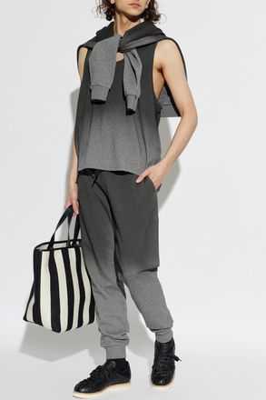 Moschino Sleeveless T-shirt, Mens, Grey