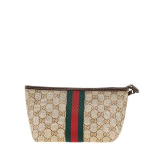 Gucci GG fabric small pouch with Web Ribbon Woman One Size