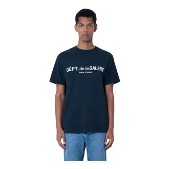Gallery Dept. T-Shirts, male, Black, Size: 2XL Logo-Print Cotton-Jersey T-Shirt