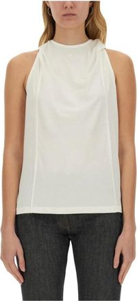 Courr&egrave;ges Donna, Top, Bianco, S, new