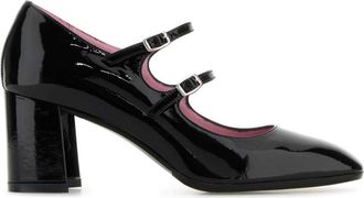 Carel Black Leather Pumps