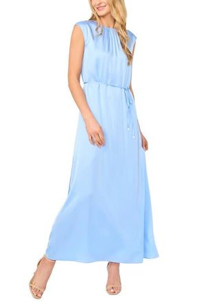 Ted Baker Parker Gathered Neck Maxi Dress in Sky at Nordstrom, Size X-Large