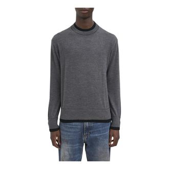 Paolo Pecora Maglia Girocollo in Lana - - Knitwear - Uomo - Grigio - S